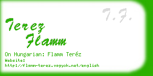 terez flamm business card